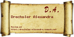 Drechsler Alexandra névjegykártya